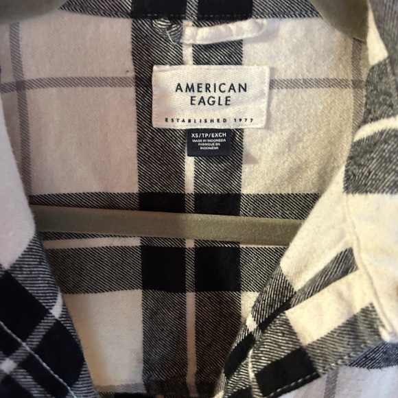 AE Oversized Plaid Button-Up Shirt - Picture 5 of 5